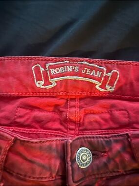 Robin's Jean Red Waistband Denim